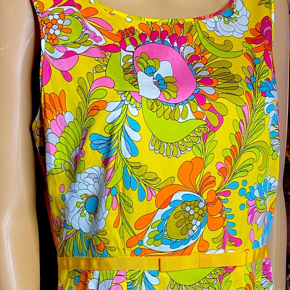 Kate Spade Floral Retro style 60s70s vibe size 2 USA XS - Picture 7 of 9